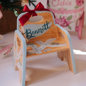 Custom Hand Painted Wooden Toddler Chair