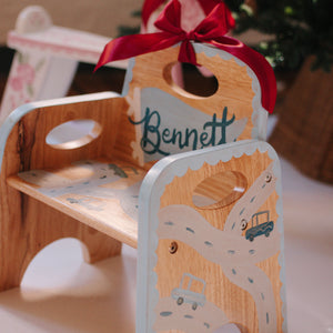 Custom Hand Painted Wooden Toddler Chair