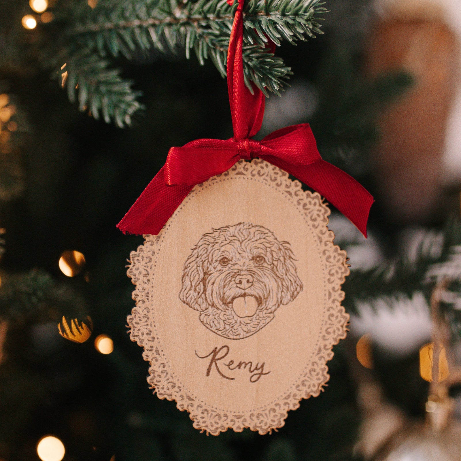Pet Line Art Ornament