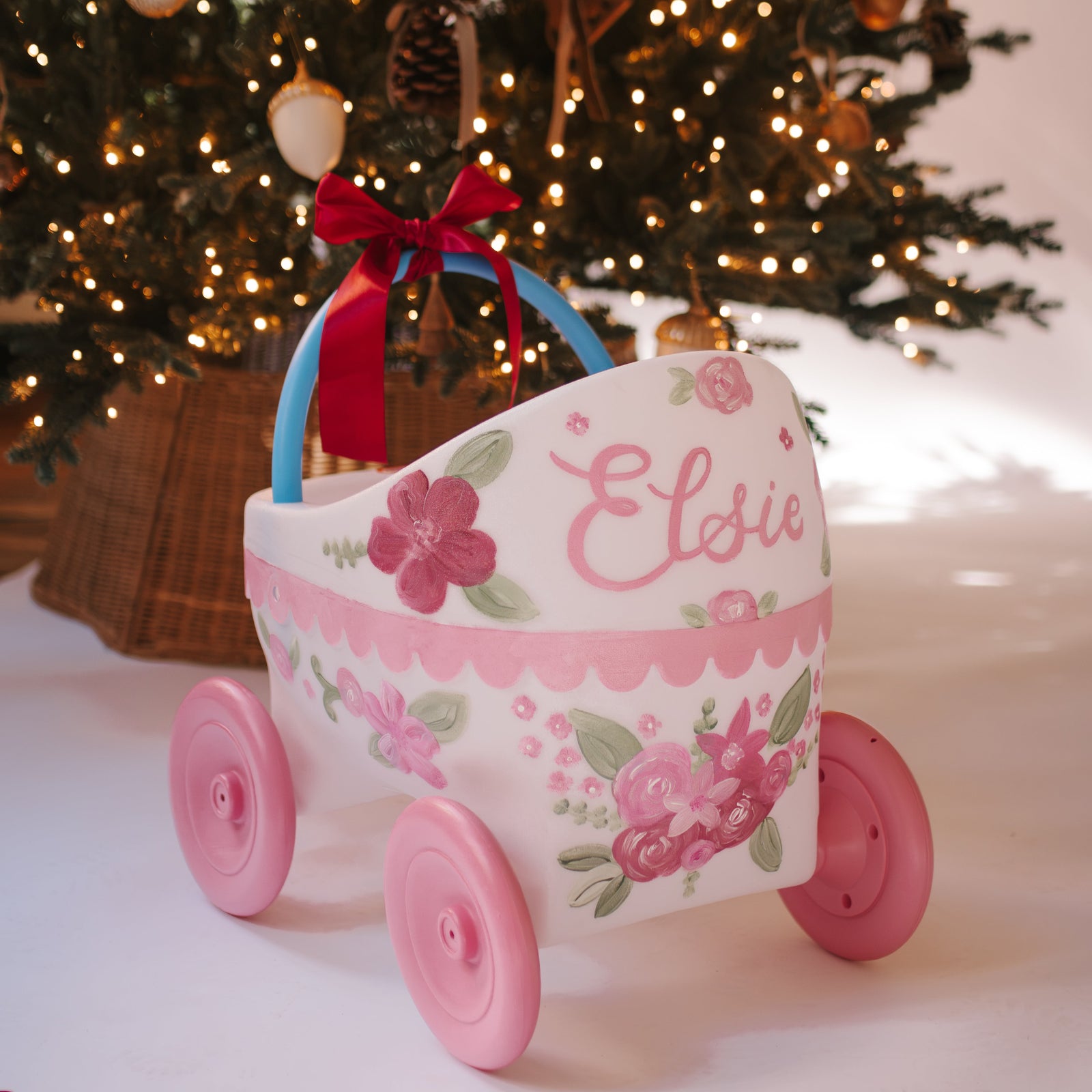 Custom Hand Painted Baby Doll Carriage