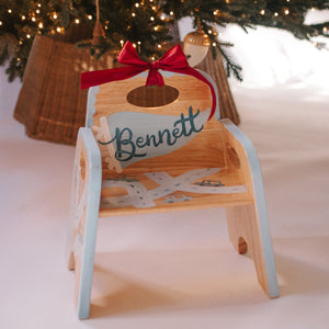 Custom Hand Painted Wooden Toddler Chair