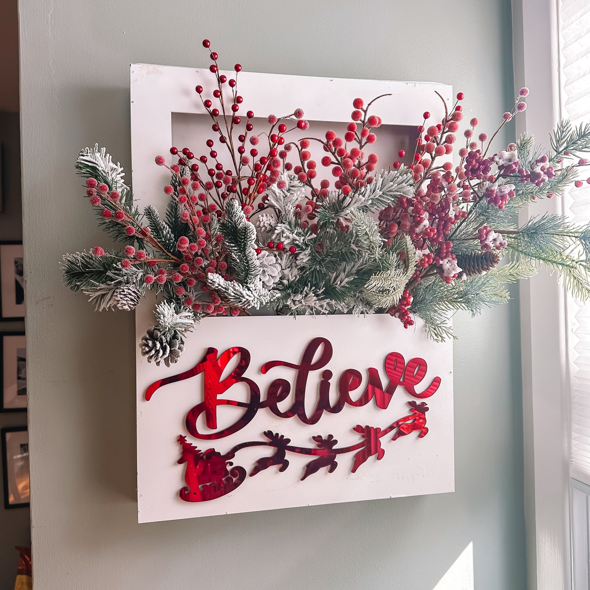Custom Flower Box Sign - Details and Swirls
