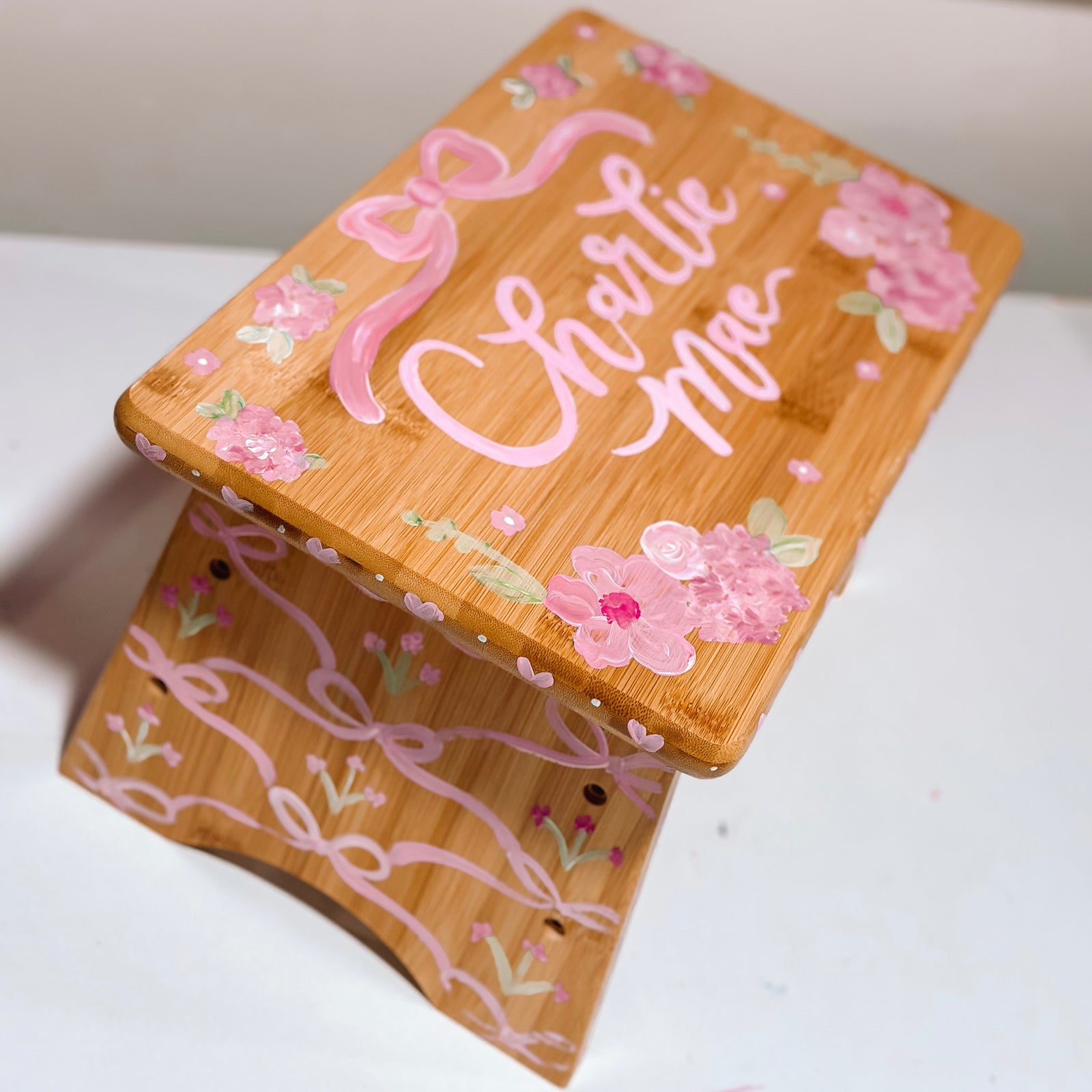 Hand Painted Step Stool