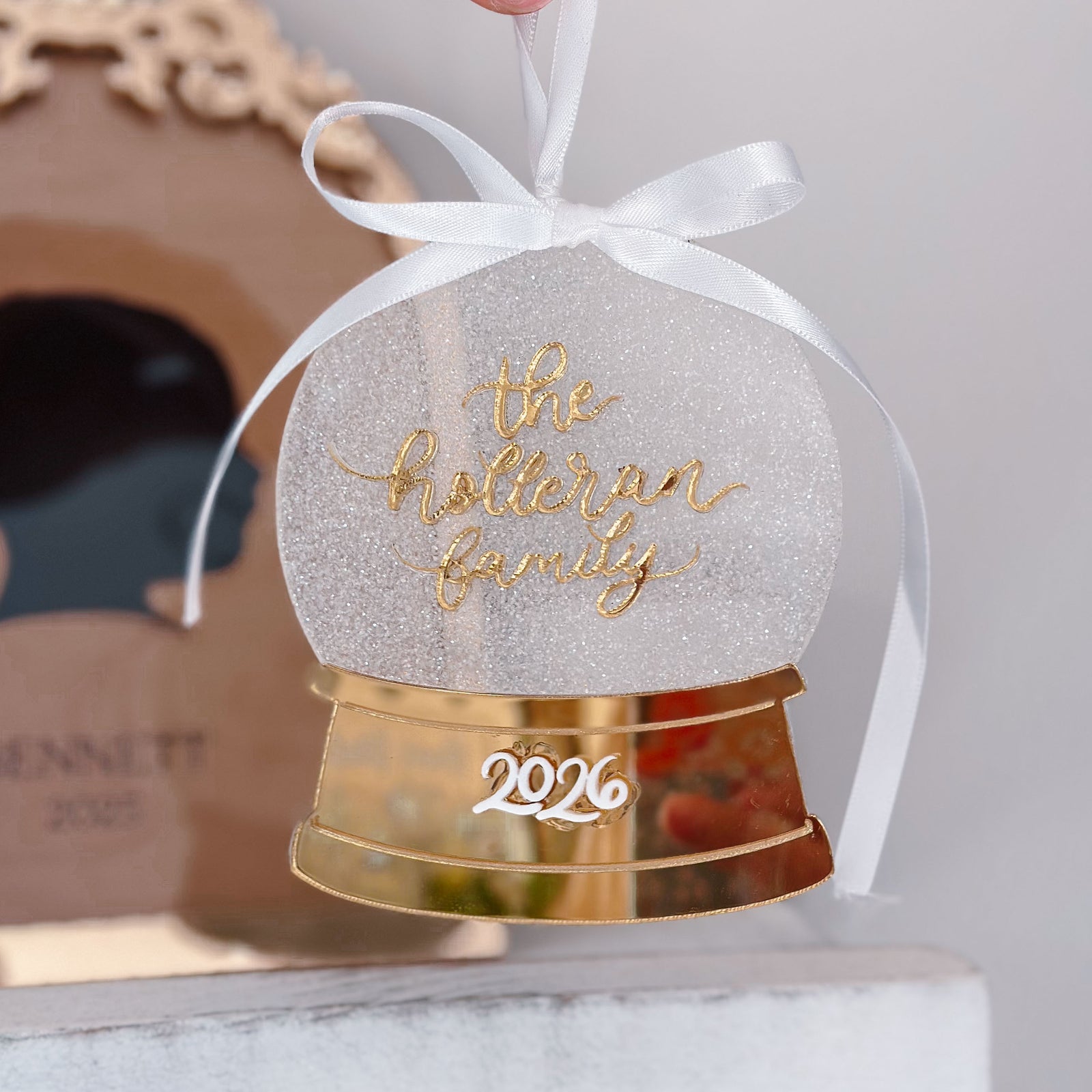 Custom Snow Globe Ornament