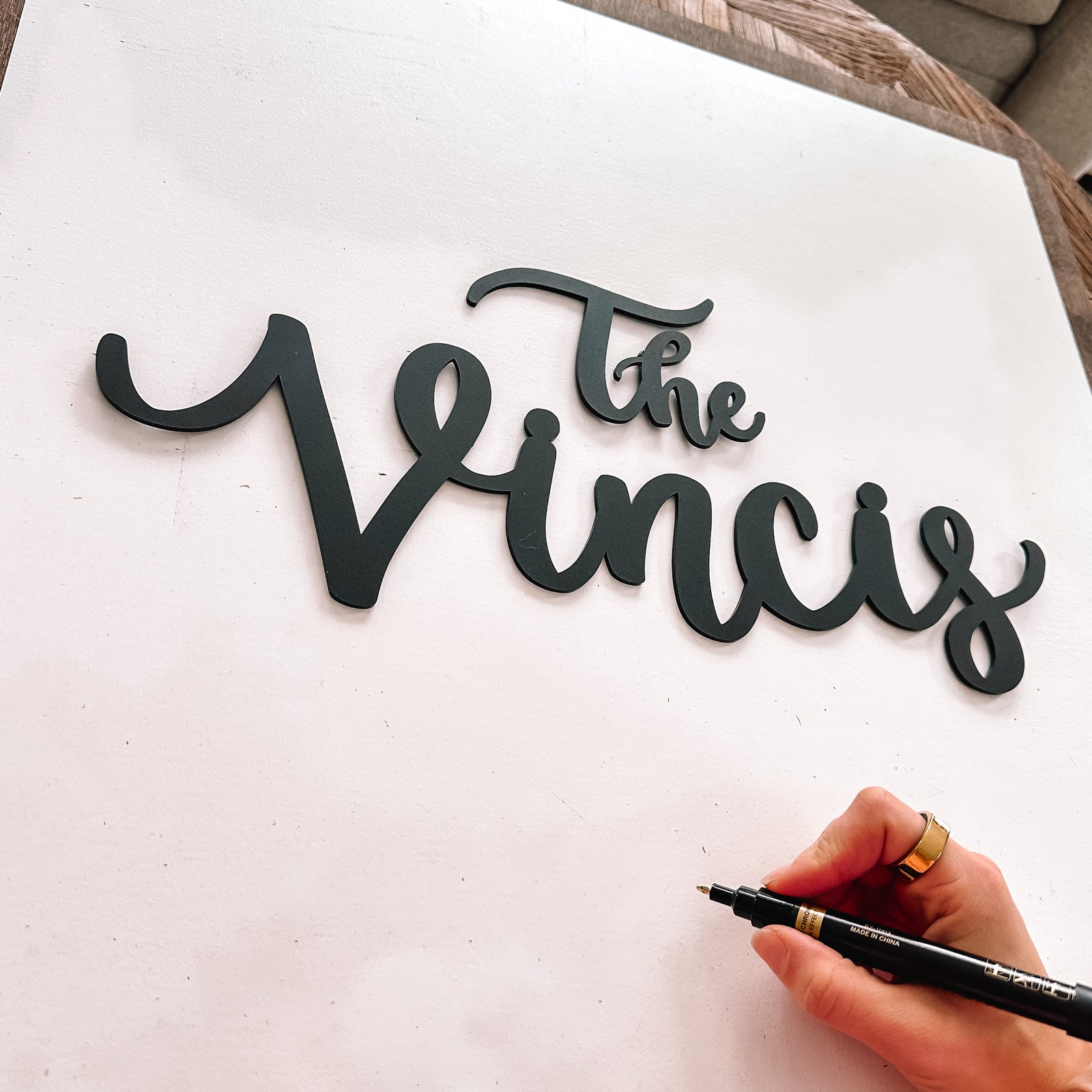 3D Wooden Guestbook Sign