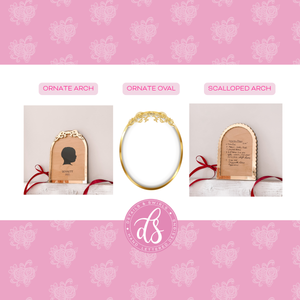 Gold Framed Handwritten Keepsake