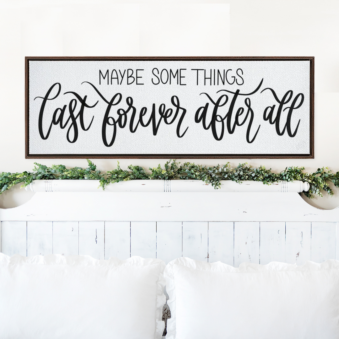 Maybe Some Things Framed Canvas Print