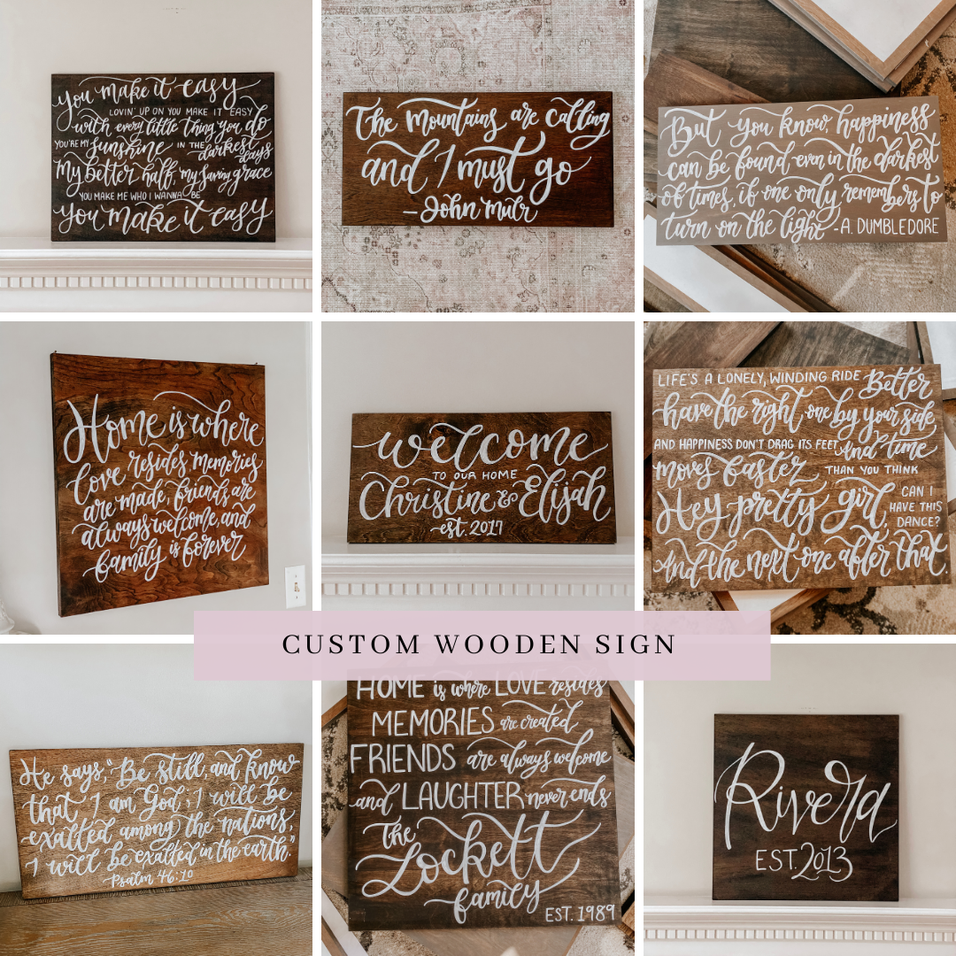 Custom Wooden Sign