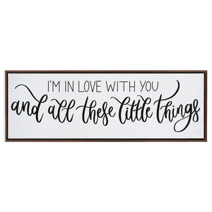 Little Things Framed Canvas Print