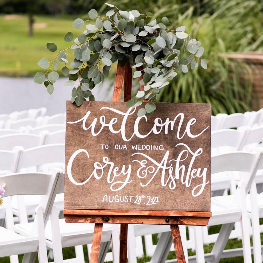 Wooden Welcome Sign