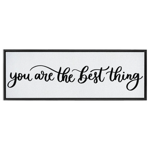 You Are The Best Thing Framed Canvas Sign