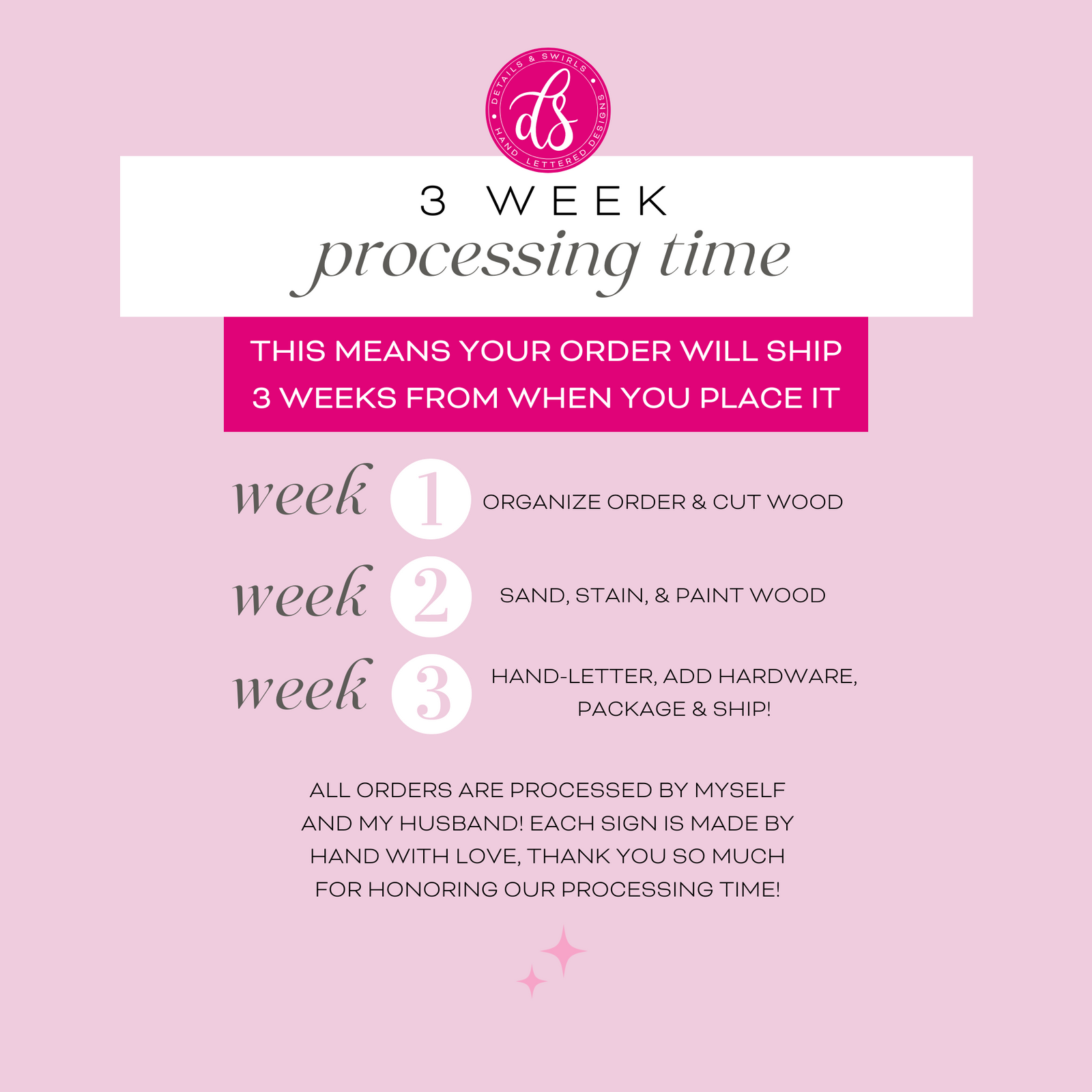 Large Family Name Sign