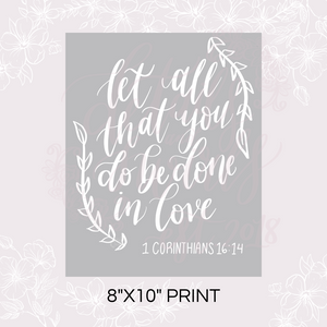 Printable Done In Love Sign