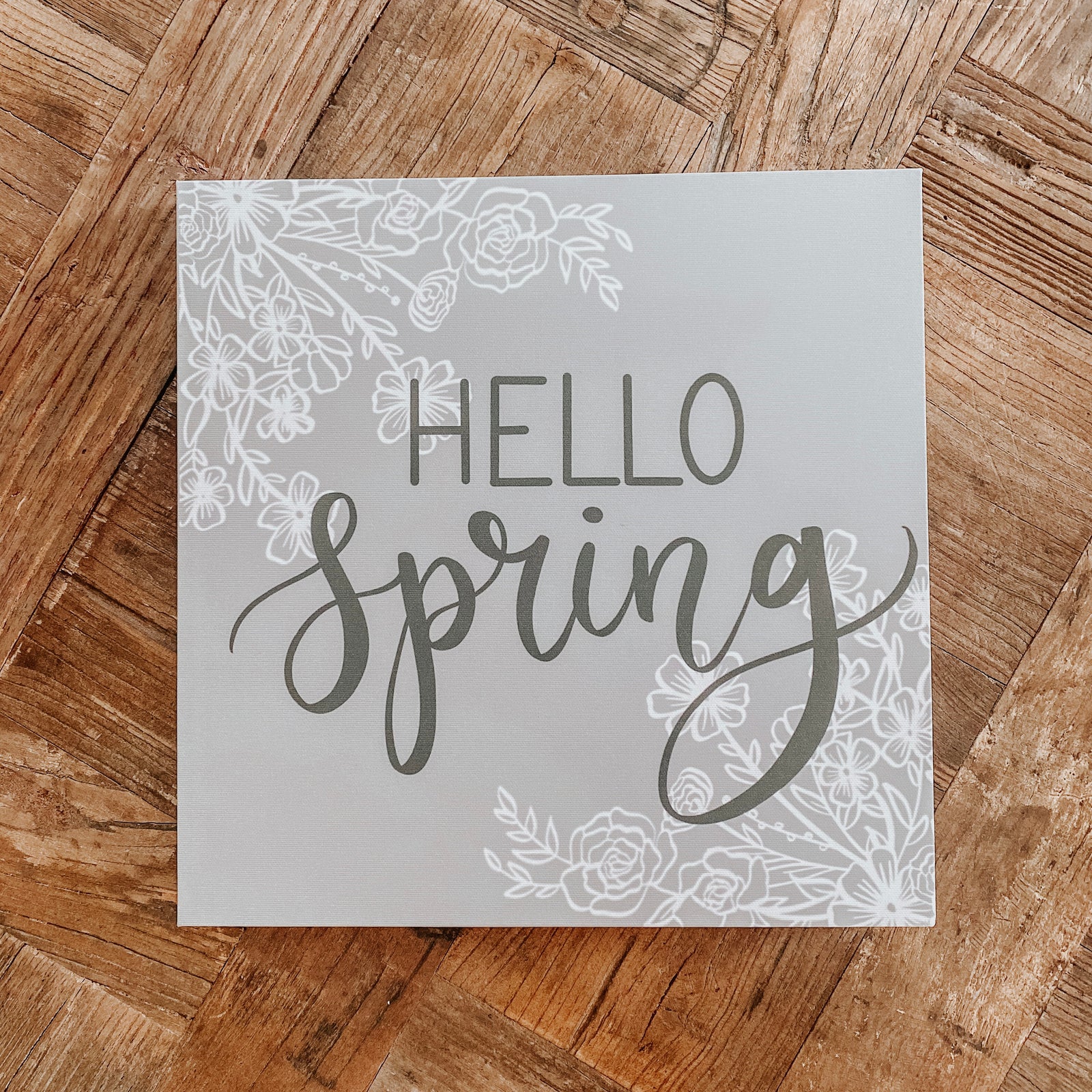 Hello Spring Canvas
