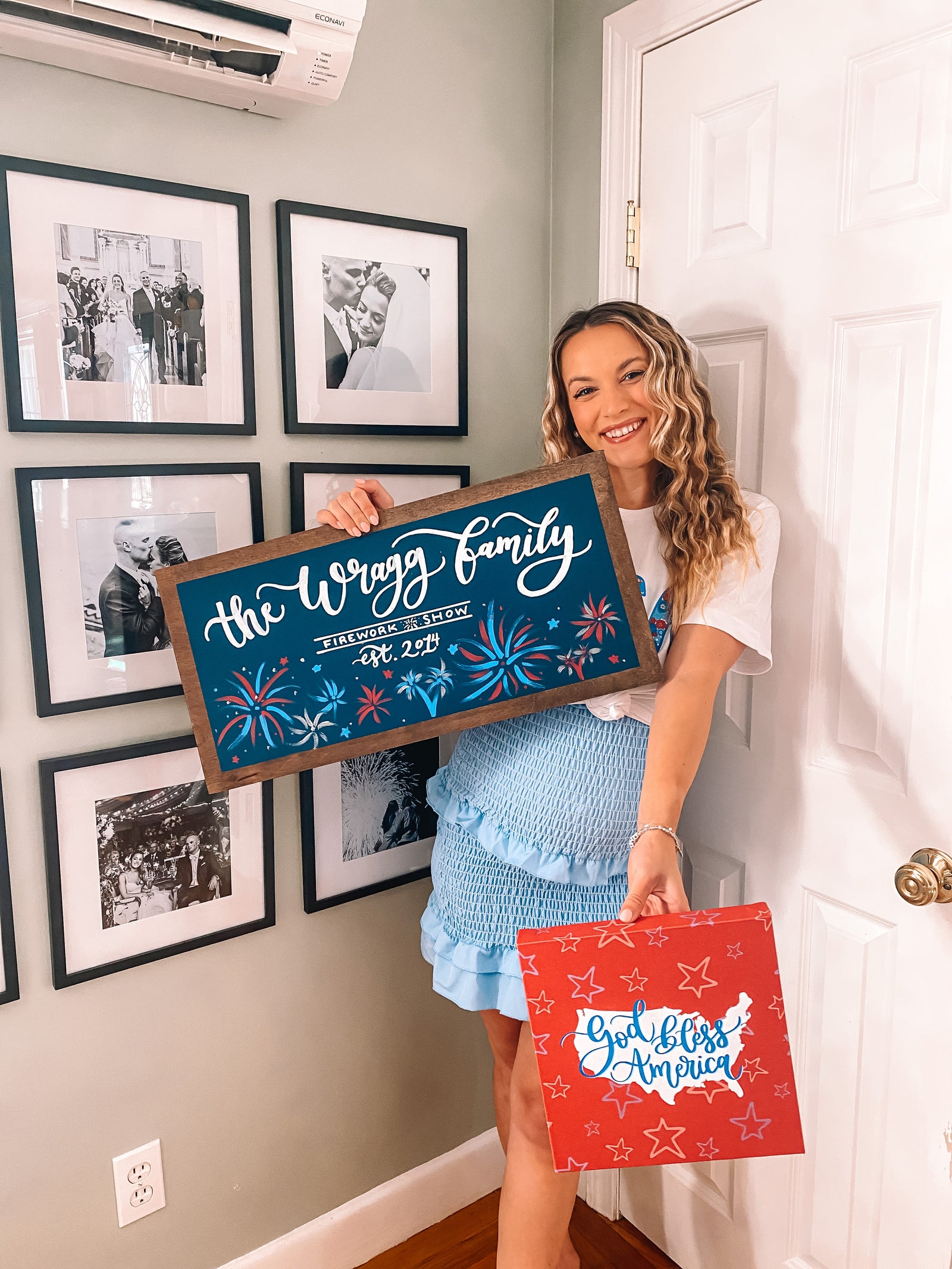 Family Firework Show Sign