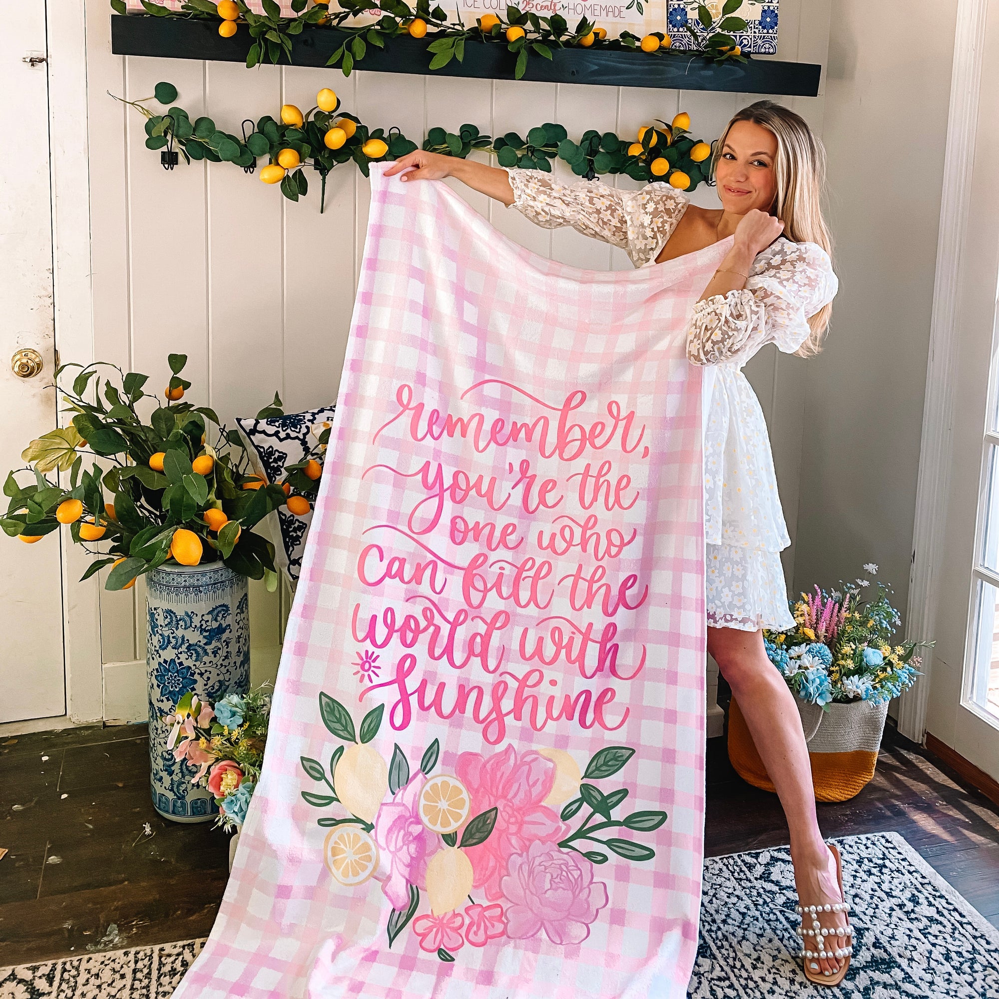 Fill The World With Sunshine Beach Towel