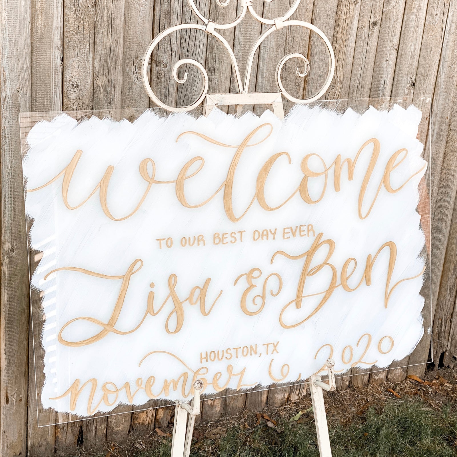 Horizontal Acrylic Welcome Sign