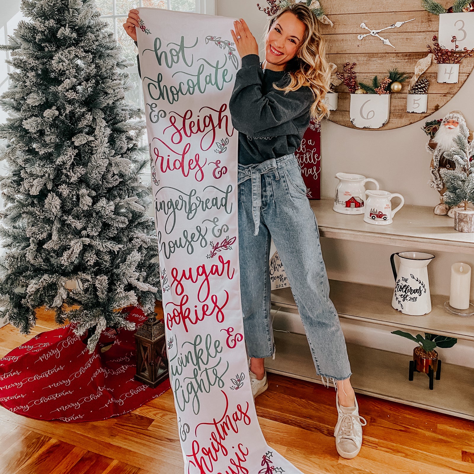 Just Christmas Time Things Table Runner