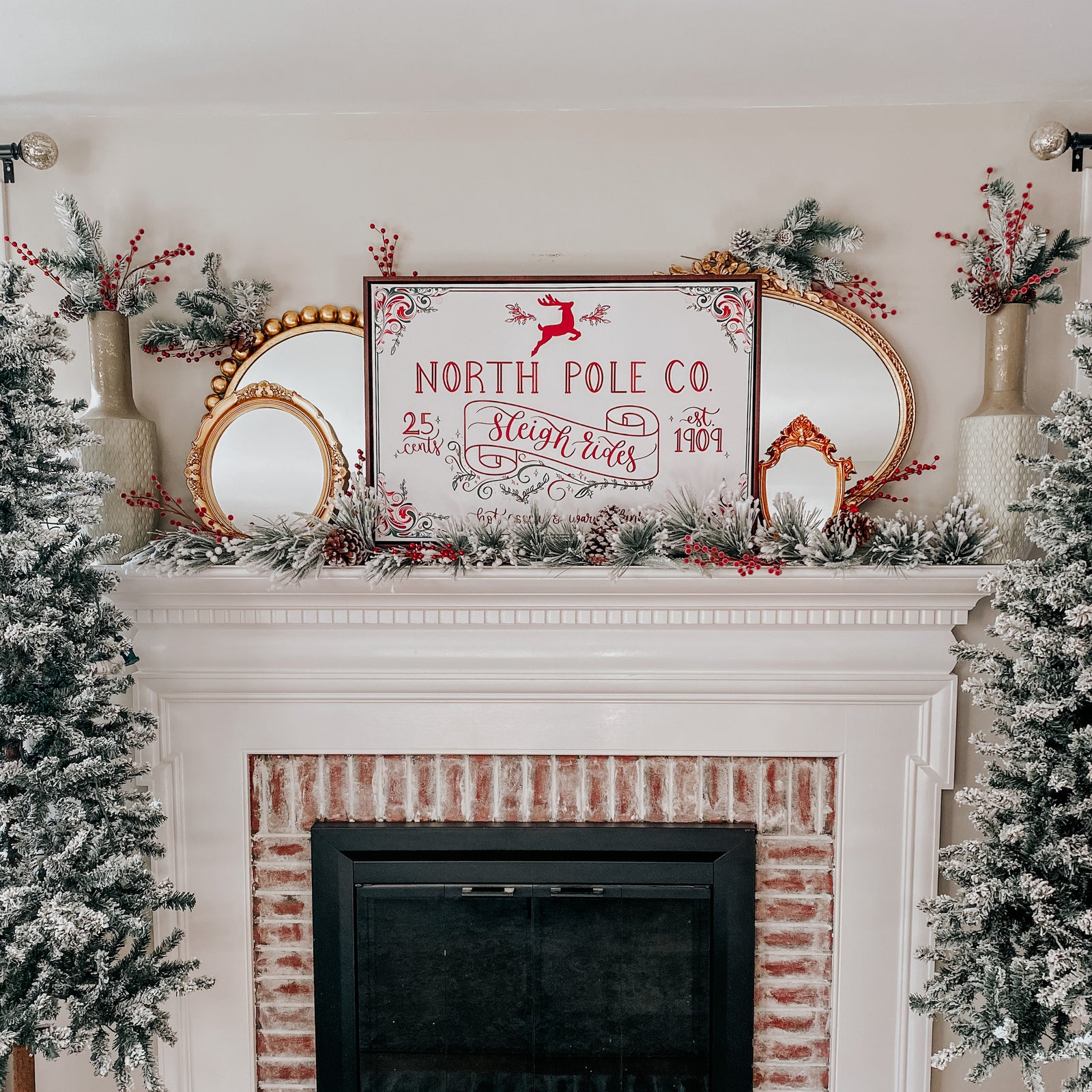 North Pole Co. Framed Canvas