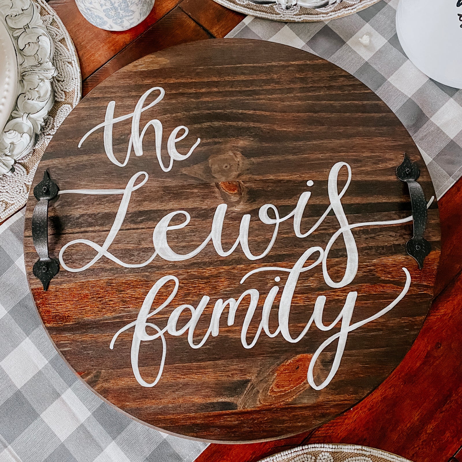 Family Name Serving Tray