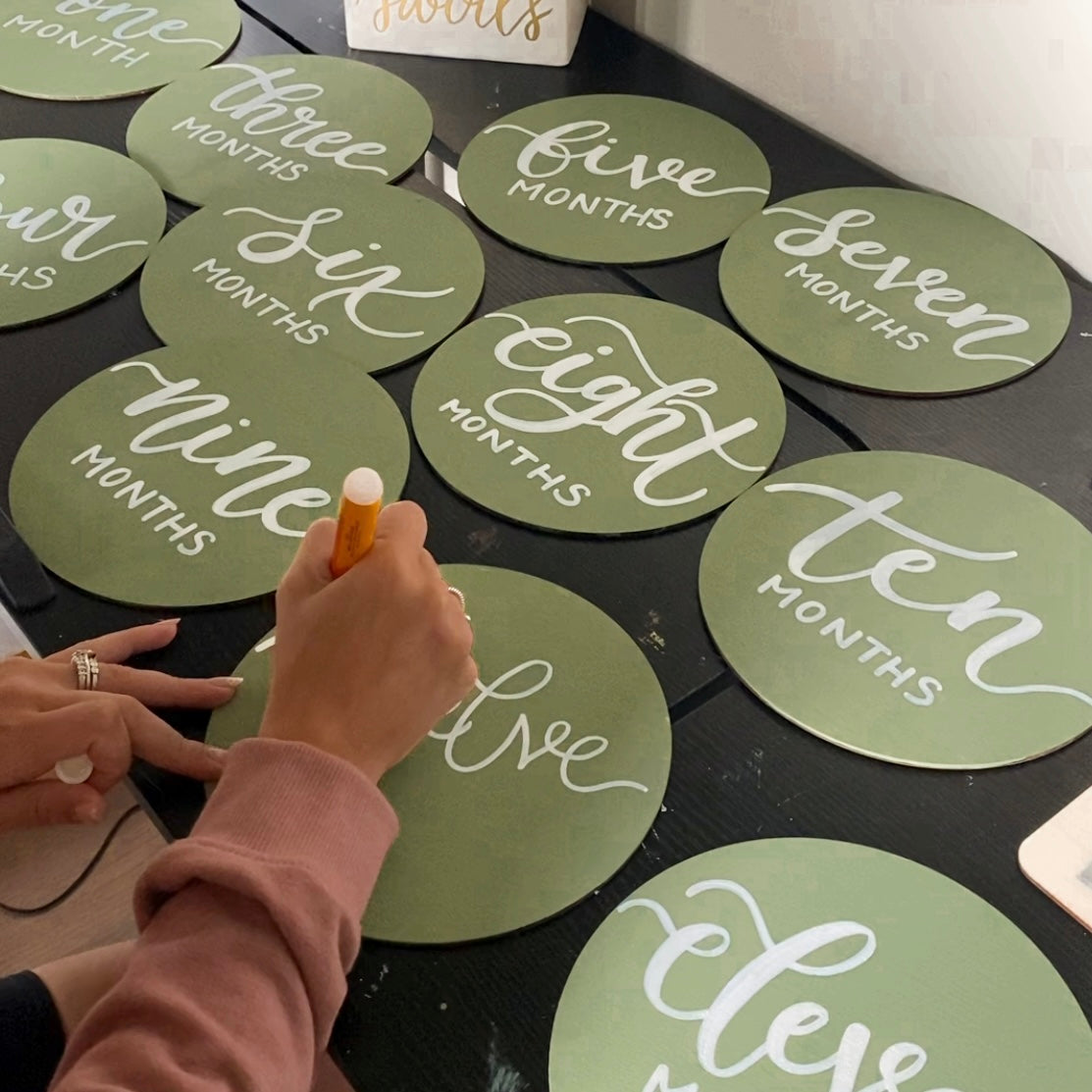 Baby Monthly Milestone Markers