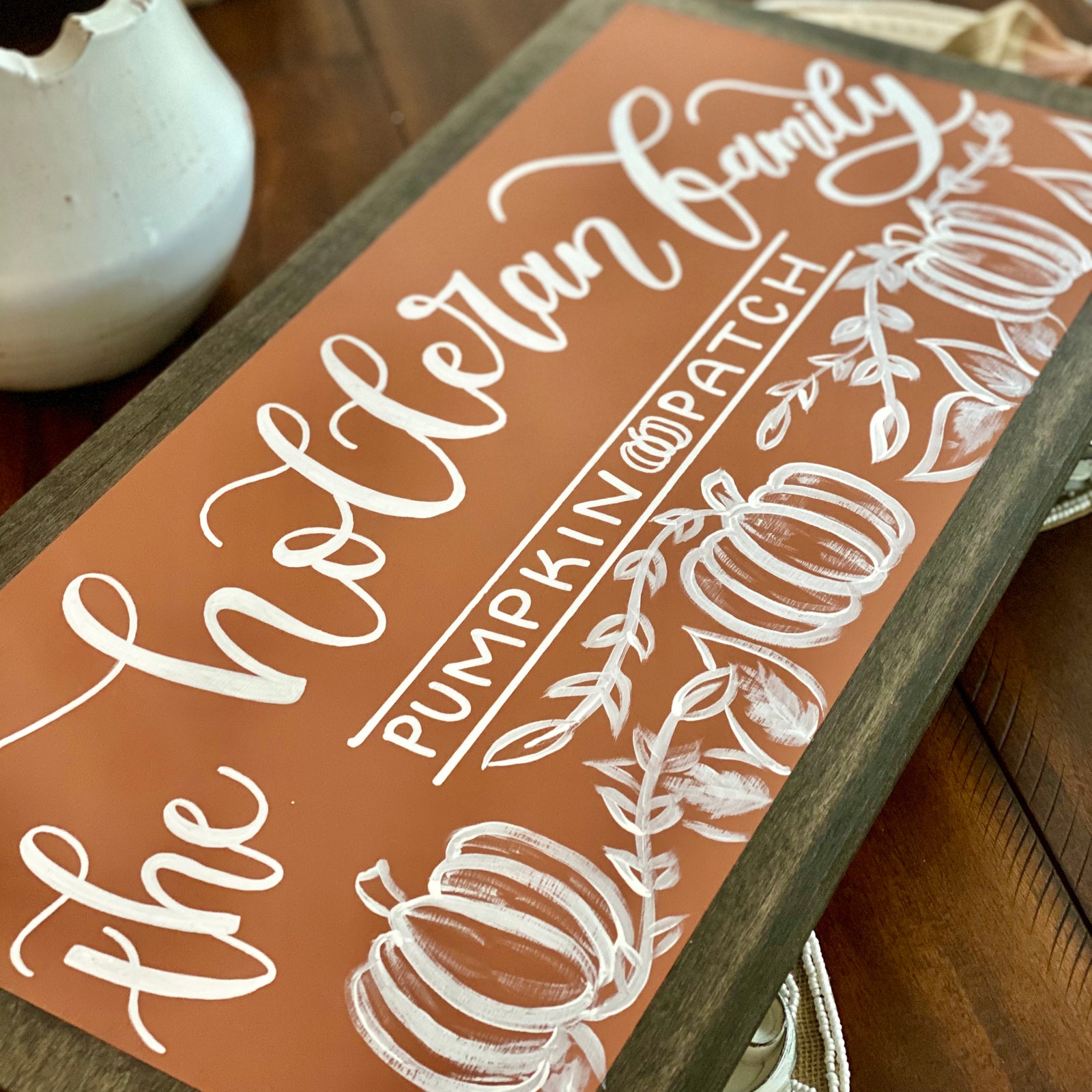 Family Pumpkin Patch Sign