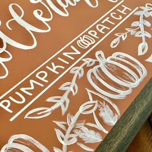 Family Pumpkin Patch Sign