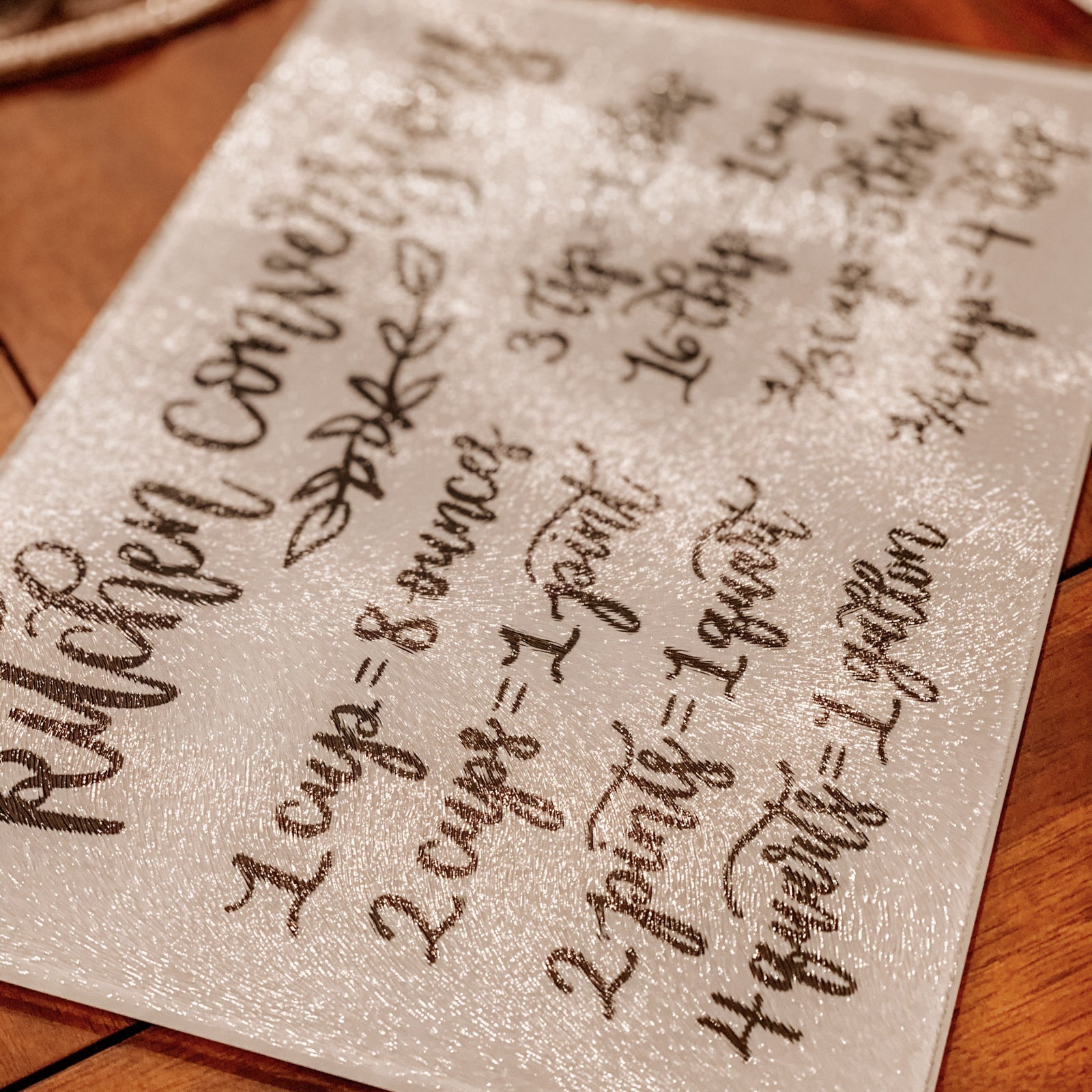 Kitchen Conversions Glass Cutting Board