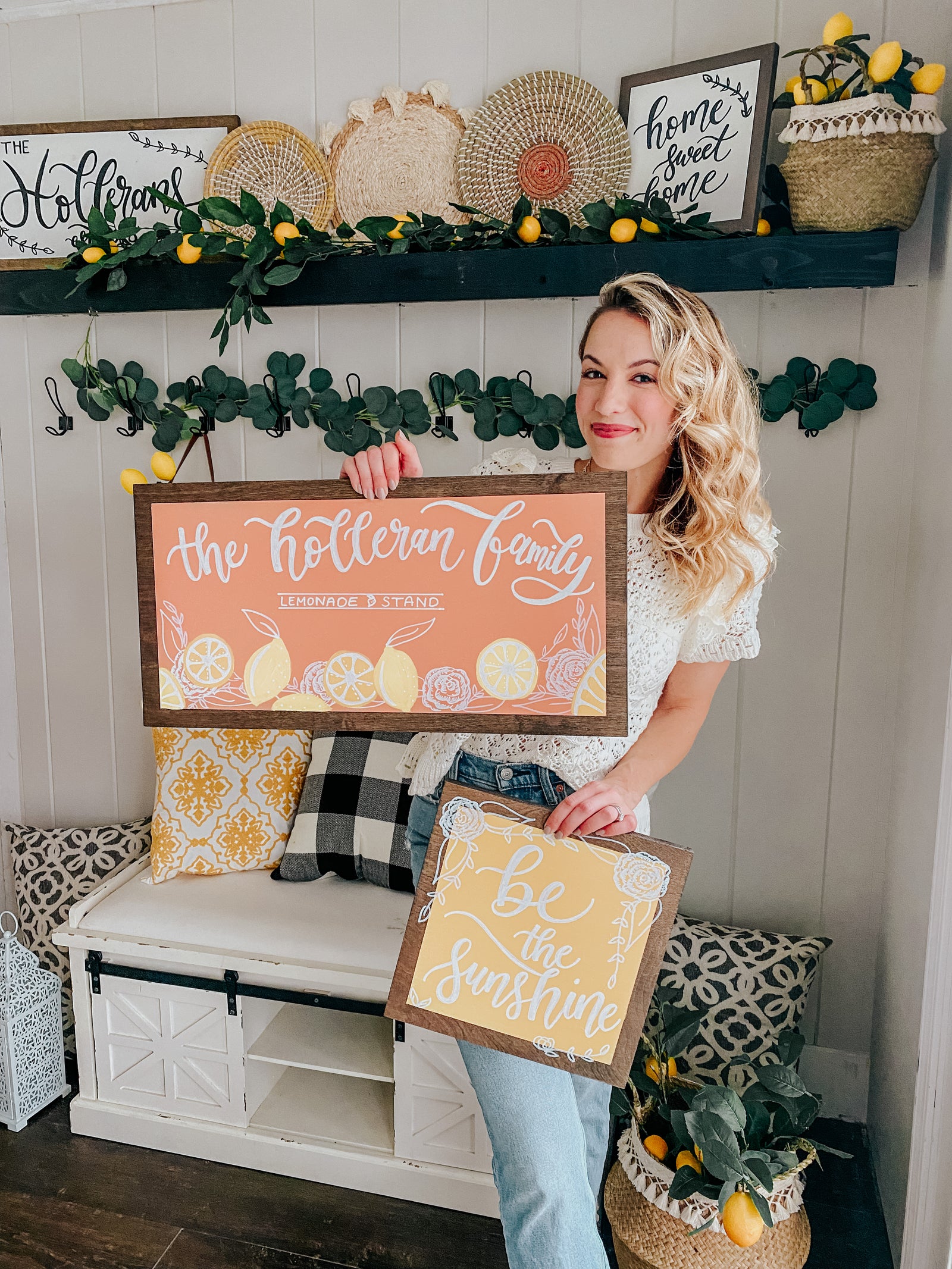 Last Name Lemonade Stand Sign