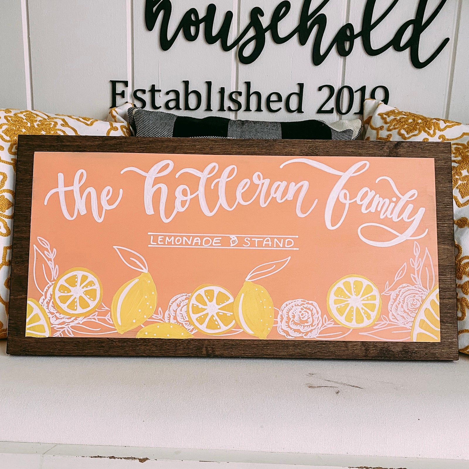 Last Name Lemonade Stand Sign