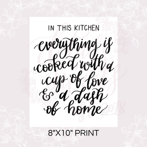 Printable In This Kitchen Sign