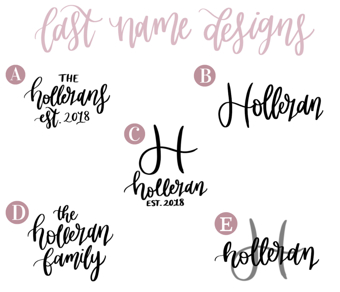 Personalized Hand Lettered Pumpkin