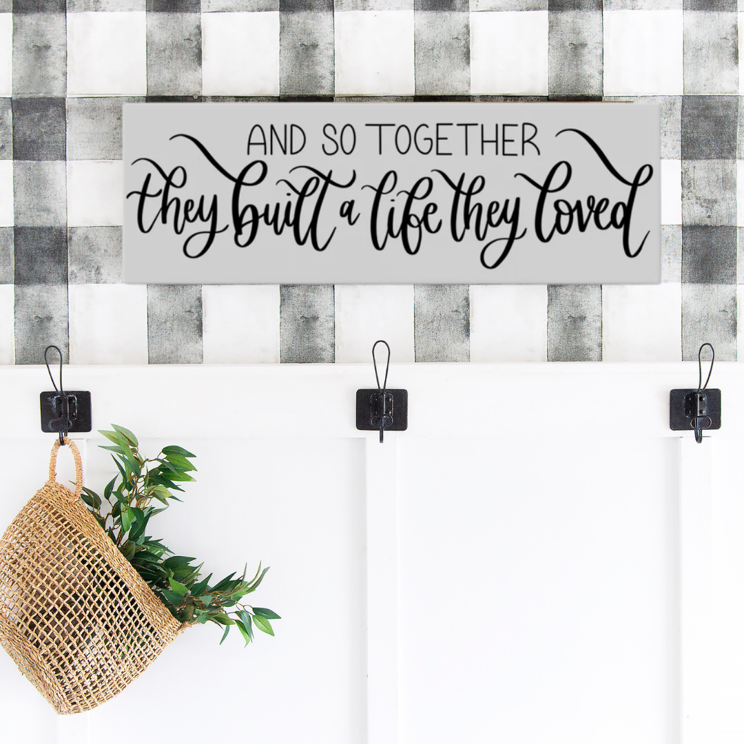 A Life They Loved Canvas Sign