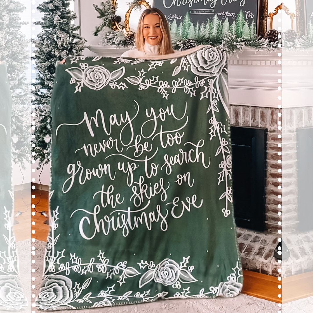 Search The Skies Sherpa Blankets