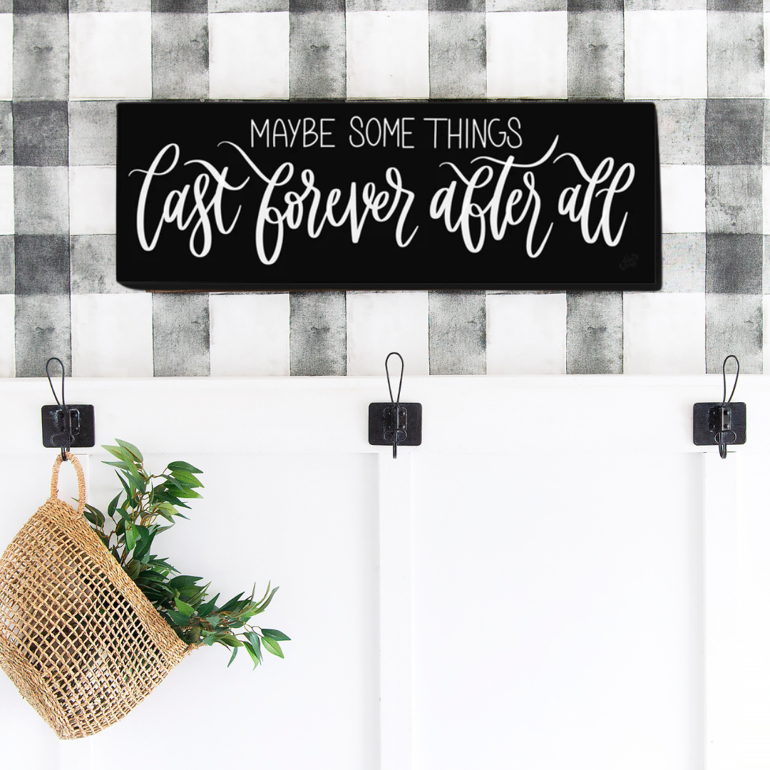 Maybe Some Things Black Canvas Print