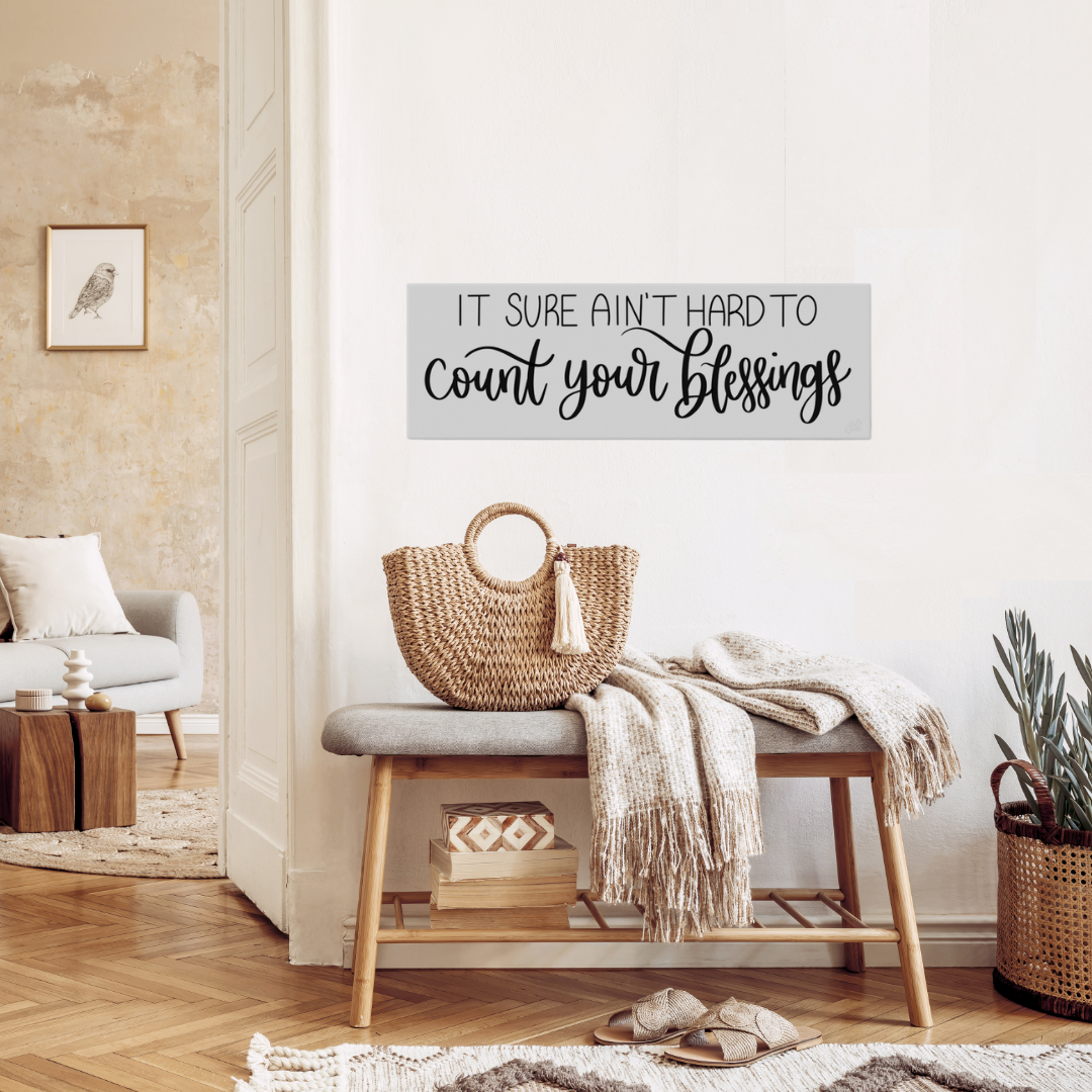Count Your Blessings Canvas Pring