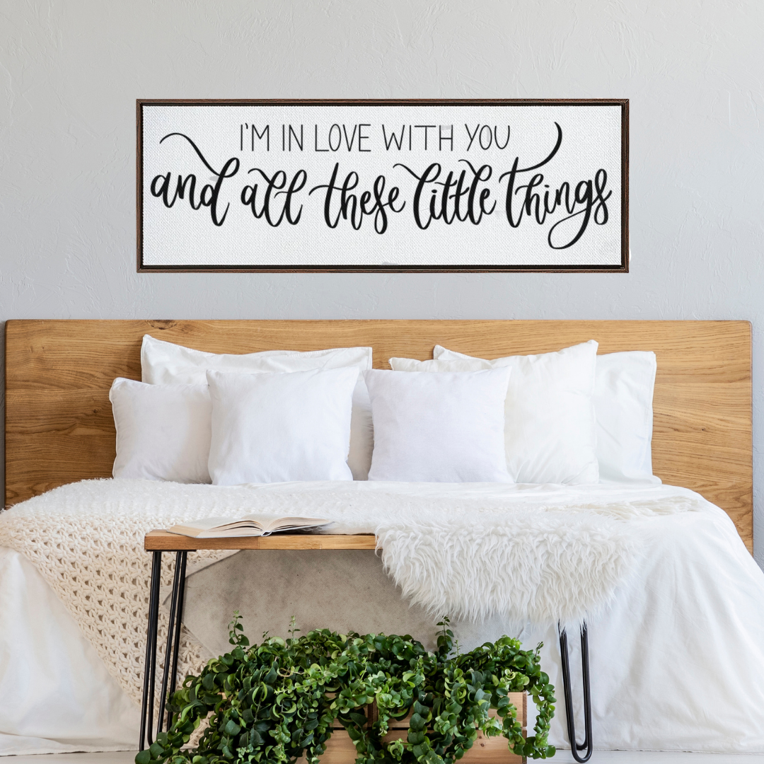 Little Things Framed Canvas Print