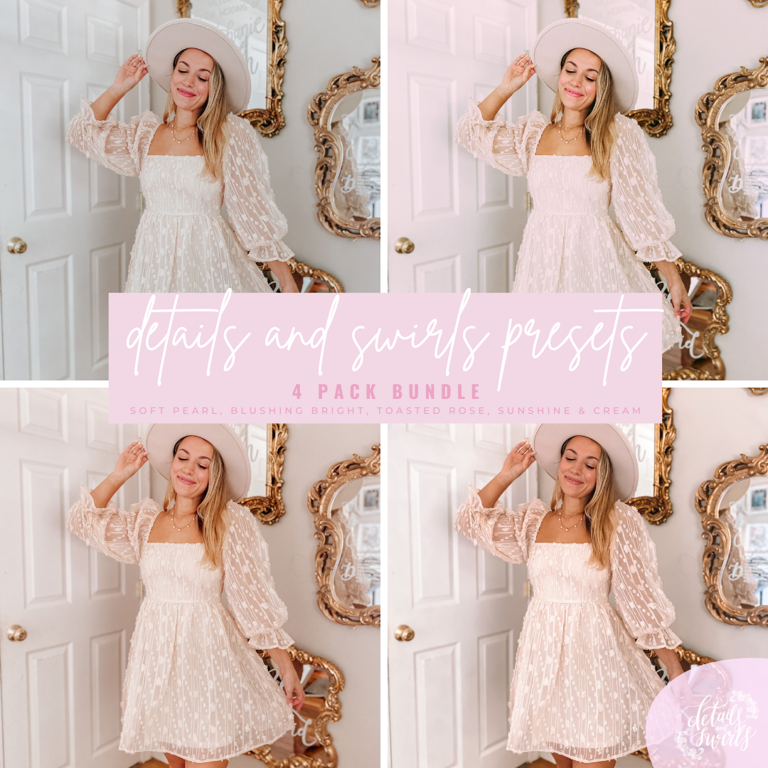 4 Pack Lightroom Mobile Preset