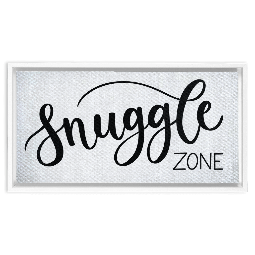 Snuggle Zone Framed Canvas