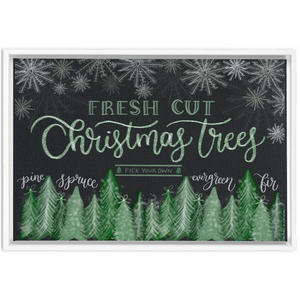 Christmas Tree Farm Canvas Sign