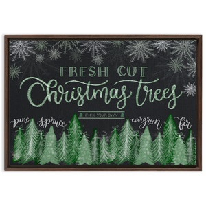 Christmas Tree Farm Canvas Sign