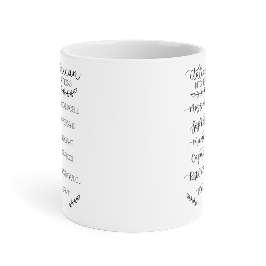 Italian American Kitchen Translations Mug