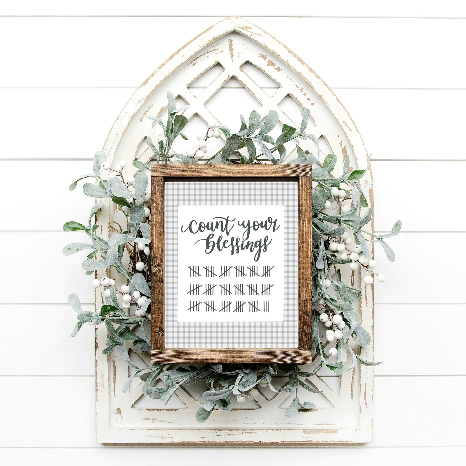 Printable Count Your Blessings Sign