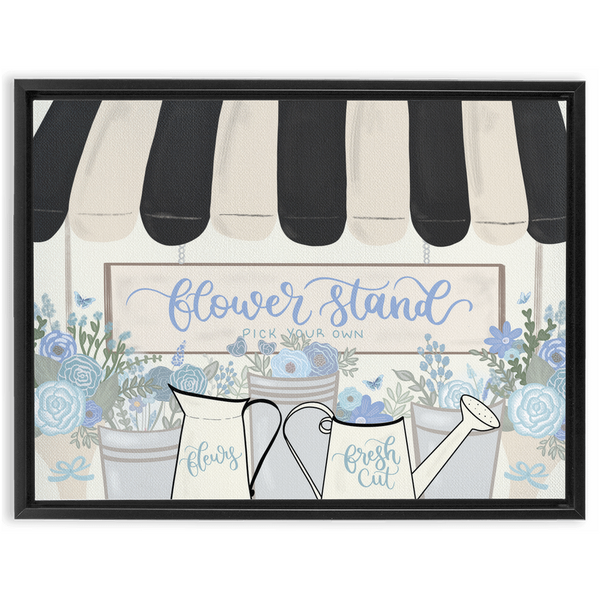 Flower Stand Framed Sign - Details and Swirls