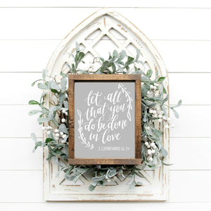 Printable Done In Love Sign