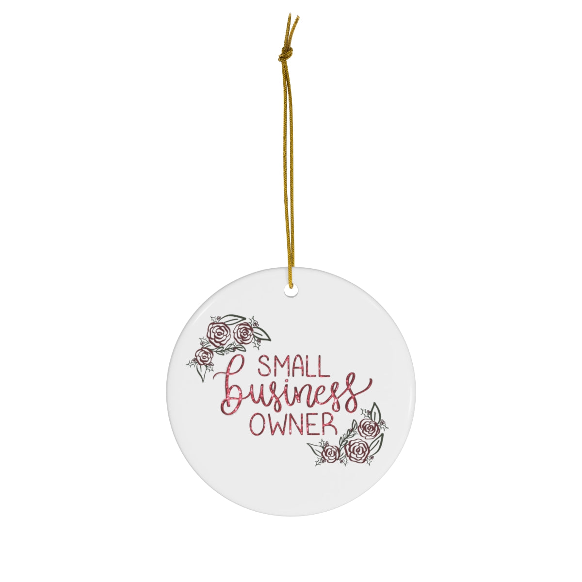 Small Business Owner Porcelain Ornament