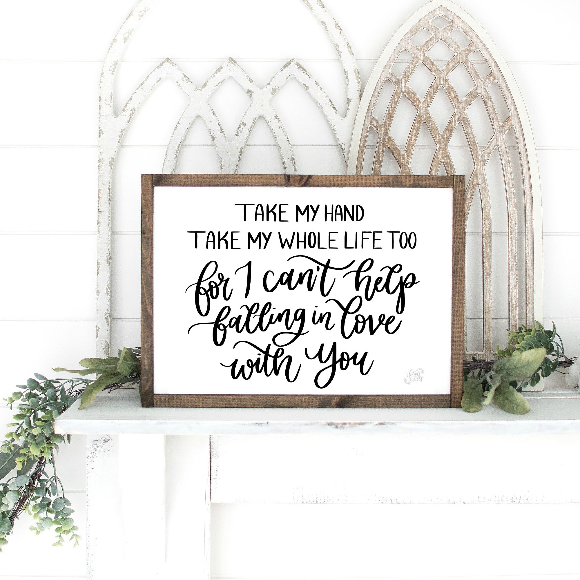 Printable Falling In Love With You Sign