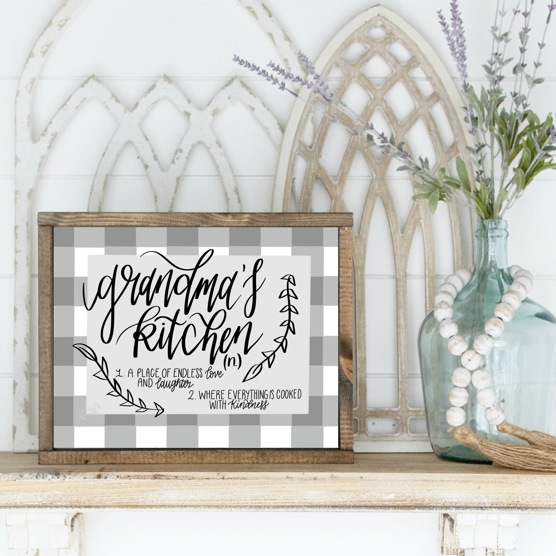 printable-grandma-s-kitchen-sign-details-and-swirls for Free Printable Kitchen Signs Printable Printable Grandma's Kitchen Sign - Details and Swirls for Free Printable Kitchen Signs Printable