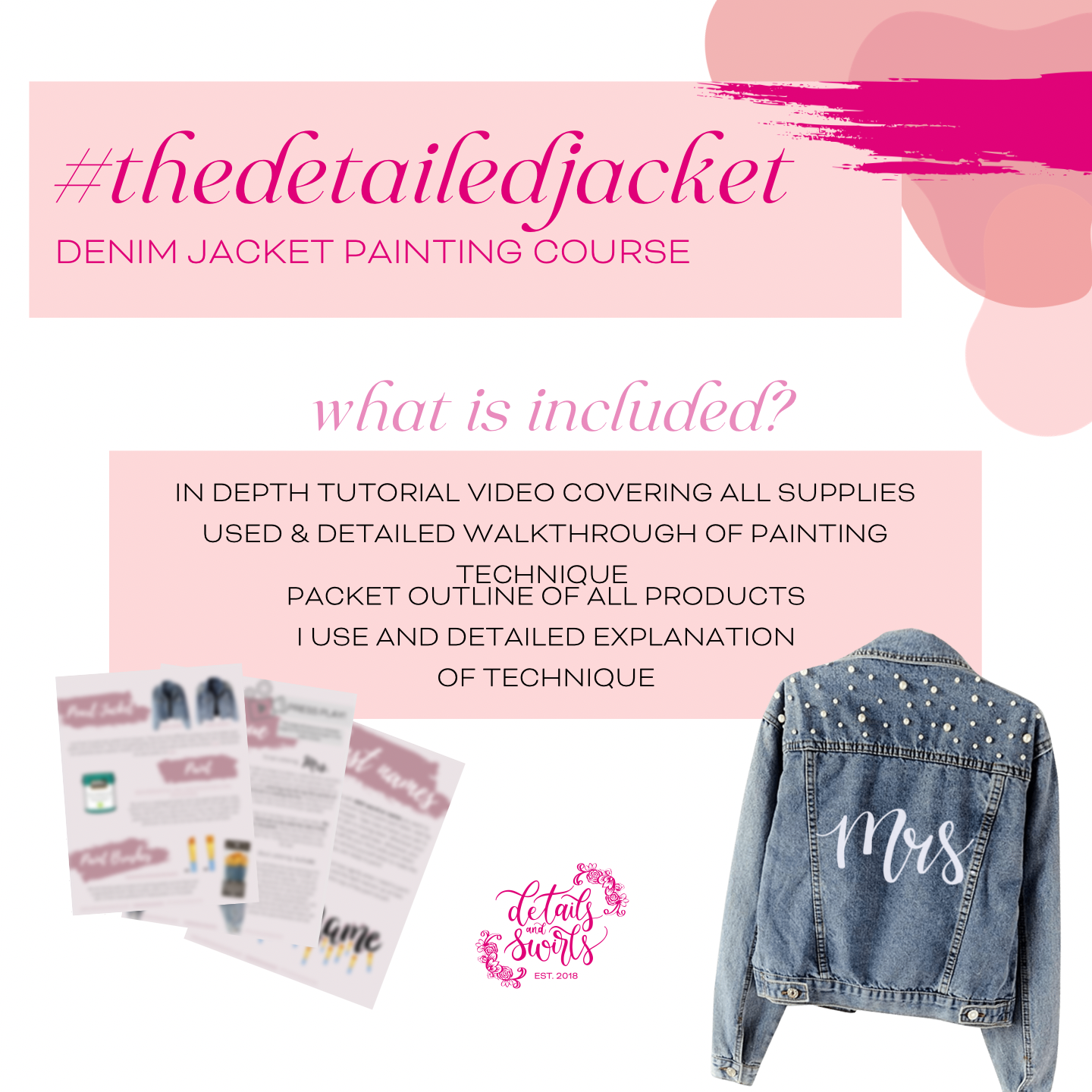 #TheDetailedJacket - Jacket Painting Course