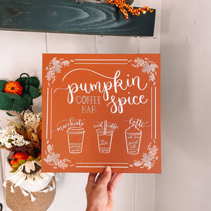 Pumpkin Spice Coffees Canvas